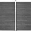 Aitapaneelisarja WPC 699x146 cm musta