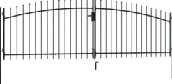 Aitaportti keihäskärjillä 400x150cm
