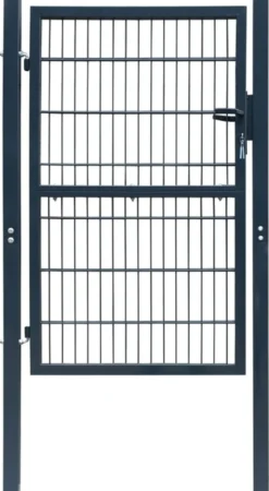 Aitaportti yksiovinen antrasiitin harmaa 106x210cm