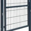 Aitaportti yksiovinen antrasiitin harmaa 106x230cm