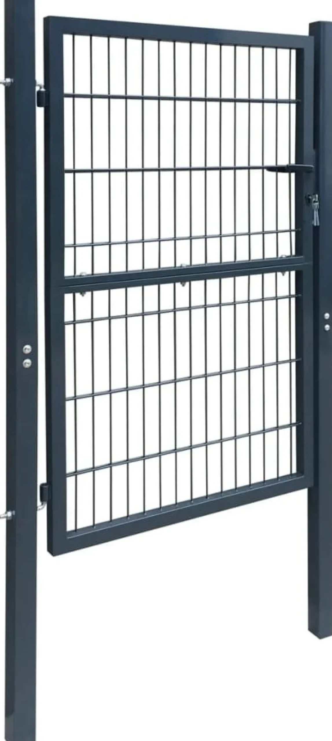 Aitaportti yksiovinen antrasiitin harmaa 106x230cm