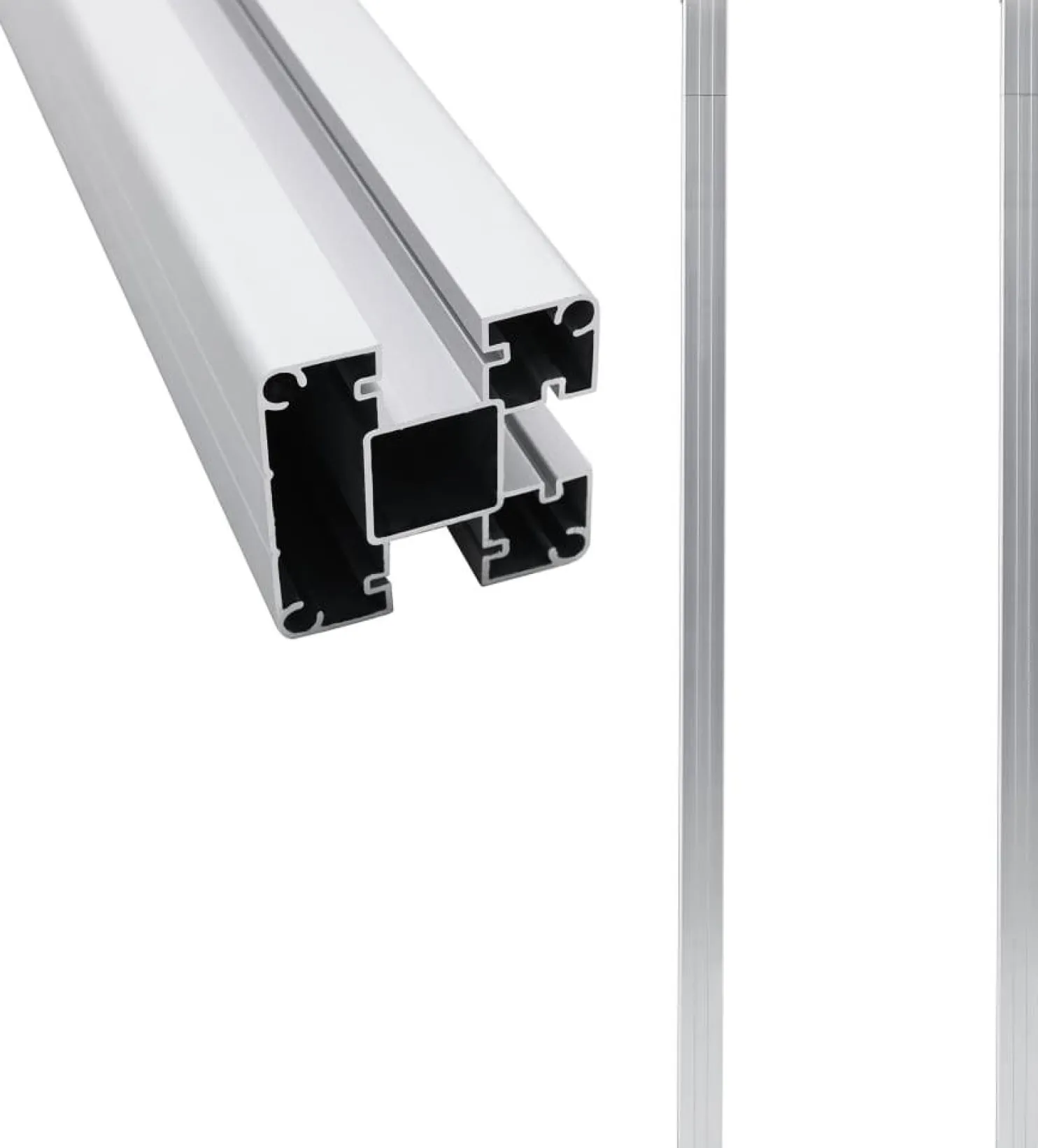 Aitatolpat 2kpl alumiini 185cm