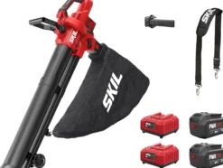 Akkulehtipuhallin/imuri Skil 0350 BA XP Pro 2x20V 2x4,0 Ah akuilla
