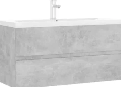 Allaskaappi altaalla, 90x38,5x45 cm, betoninharmaa