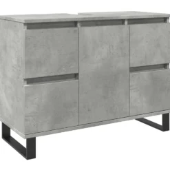 Allaskaappi betoninharmaa 80x33x60 cm (57237)