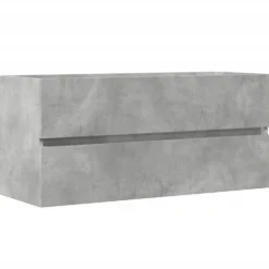 Allaskaappi betoninharmaa 100x38,5x45 cm lastulevy (56251)