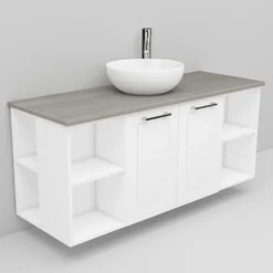 Allaskaappi ja Coast-allas Noro Flexline 149 1200 mm marmoritaso eri värejä