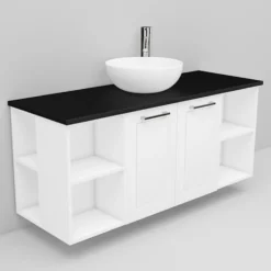 Allaskaappi ja Coast-allas Noro Flexline 152 1200 mm musta taso eri värejä