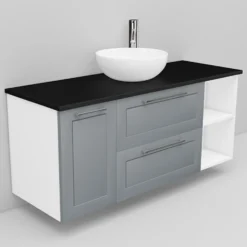 Allaskaappi ja Coast-allas Noro Flexline 168 1200 mm musta taso eri värejä