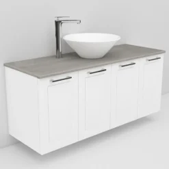 Allaskaappi ja Loop-allas Noro Flexline 123 1200 mm marmoritaso eri värejä