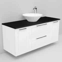 Allaskaappi ja Loop-allas Noro Flexline 158 1200 mm musta taso eri värejä