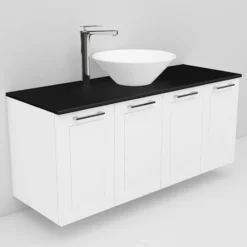 Allaskaappi ja Loop-allas Noro Flexline 126 1200 mm musta taso eri värejä