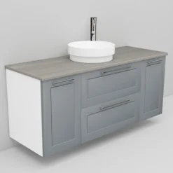 Allaskaappi ja Peak-allas Noro Flexline 156 1200 mm marmoritaso eri värejä