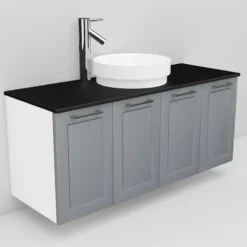 Allaskaappi ja Peak-allas Noro Flexline 127 1200 mm musta taso eri värejä