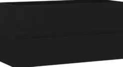 Allaskaappi, musta, 90x38,5x45 cm, lastulevy