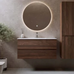 Allaskaappi pesualtaalla Bathlife Eufori, pähkinä, eri kokoja