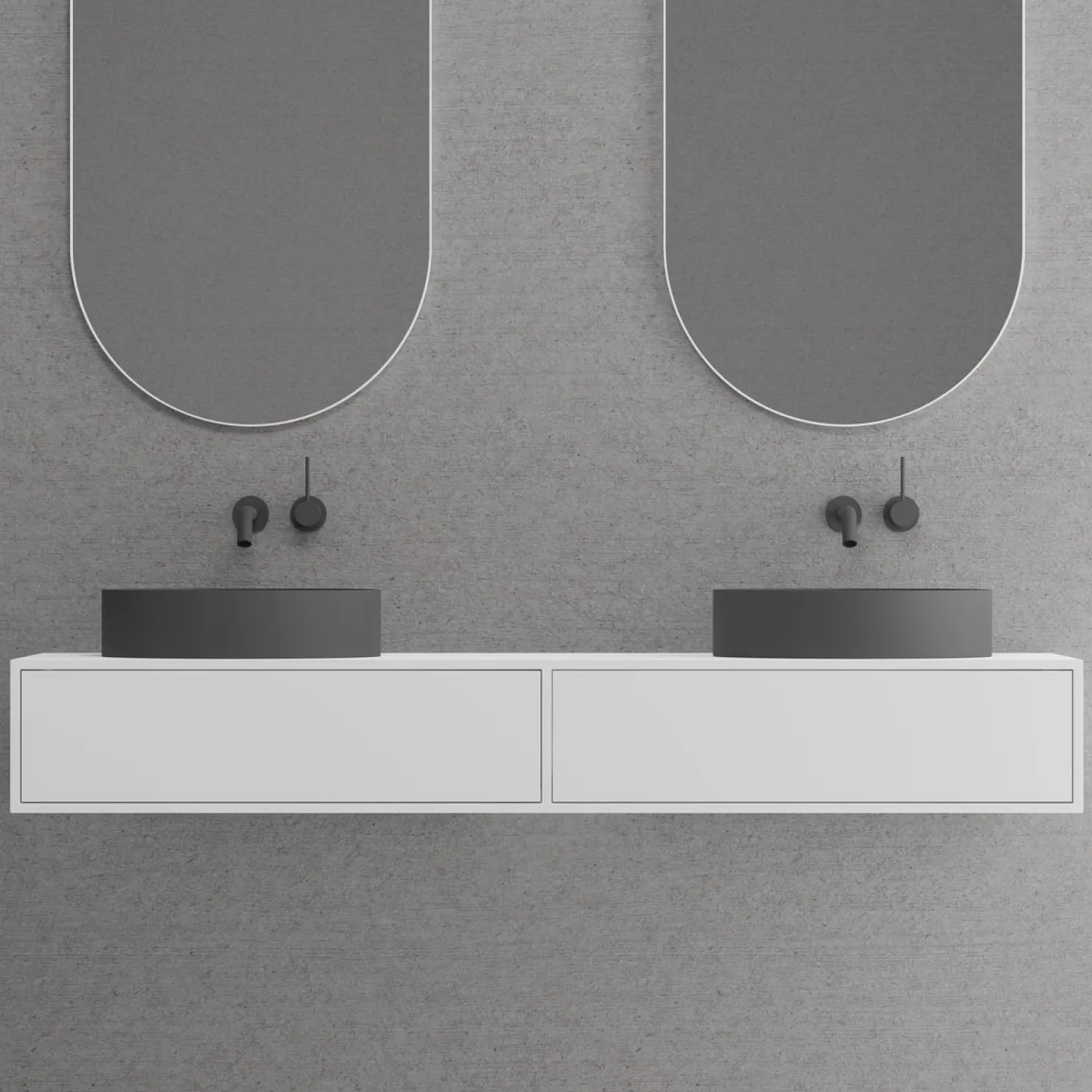 Allaskaappi Scandtap Solid S1400 1400x475 mm valkoinen