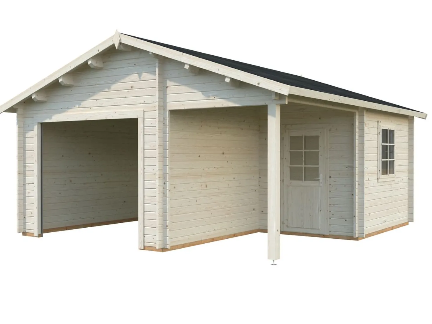 Autotalli Palmako Roger ilman ovea 21,9+5,2 m²