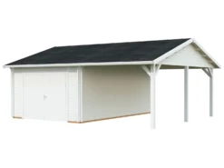 Autotalli Palmako Roger, puuovilla, 19,0+16,2 m2 FR44-6757-2