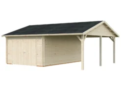 Autotalli Palmako Roger, puuovilla, 19,0+16,2 m2 FR44-6757-2