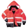 Bombertakki Portwest C465 Hi-Vis 300D punainen/sininen