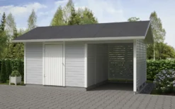 Elementtivarasto Timburg E9M 5040x3180 mm 16.02 m² puuvalmis