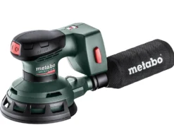 Epäkeskohiomakone Metabo SXA 18 LTX 125 BL 18V tukialustalla 125mm ilman akkua ja laturia Metaboxissa
