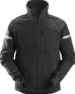 Fleecetakki Snickers Workwear AllroundWork 8005 musta