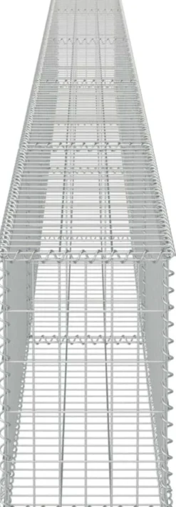 Gabion-kivikori kansilla galvanoitu teräs 600x30x50cm