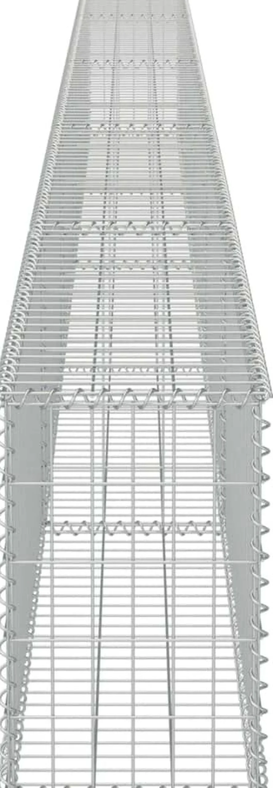 Gabion-kivikori kansilla galvanoitu teräs 600x30x50cm
