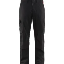 Housut Blåkläder 1448 Stretch musta/punainen