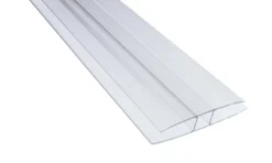 H-profiili Keraplast 10 mm, PC-muovia, kirkas 3,5 m