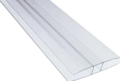 H-profiili Keraplast, 10mm, PC-muovia, kirkas, määrämittainen