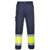 Huomiohousut Portwest E049 Combat keltainen/sininen