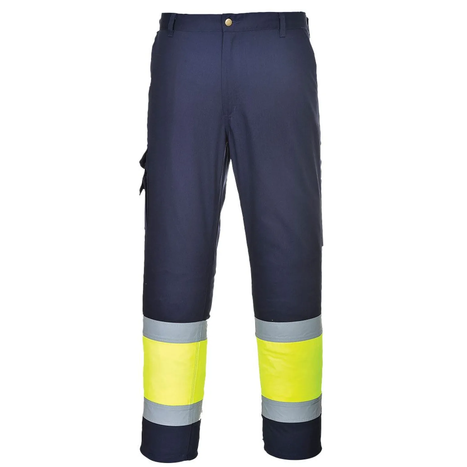 Huomiohousut Portwest E049 Combat keltainen/sininen