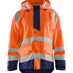 Huomiosadetakki Blåkläder 4327 Highvis huomio-oranssi/sininen