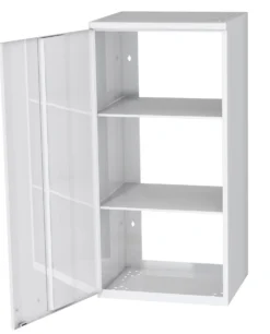Hyllykaappi Polaria 400x850x350 mm yläkaappi vasenkätinen 2 hyllyä valkoinen