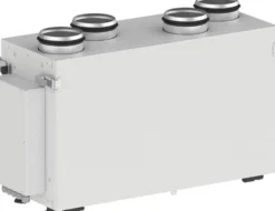 Ilmanvaihtokone Airsec 85V EC A2, vertikaalinen Ø 125 mm