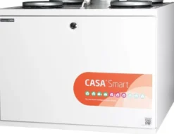 Ilmanvaihtokone lämmöntalteenotolla Swegon Casa W4 Smart xs Abp RH alle 100m2 10-100 l/s kosteutusautomatiikka eri kätisyyksiä