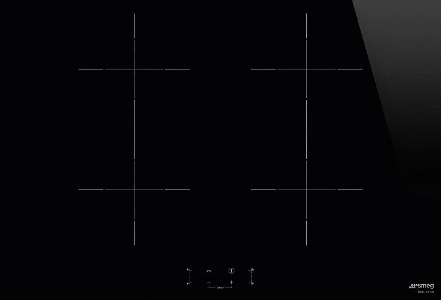 Induktioliesitaso Smeg SIB2741D, 75cm, musta