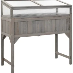 Jalallinen kasvihuoneellinen istutuslaatikko 110x54x120cm kuusi