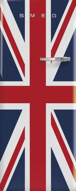 Jääkaappi pakastelokerolla Smeg Retro FAB28LDUJ5 Union Jack 60cm, 244/26 l, vasen