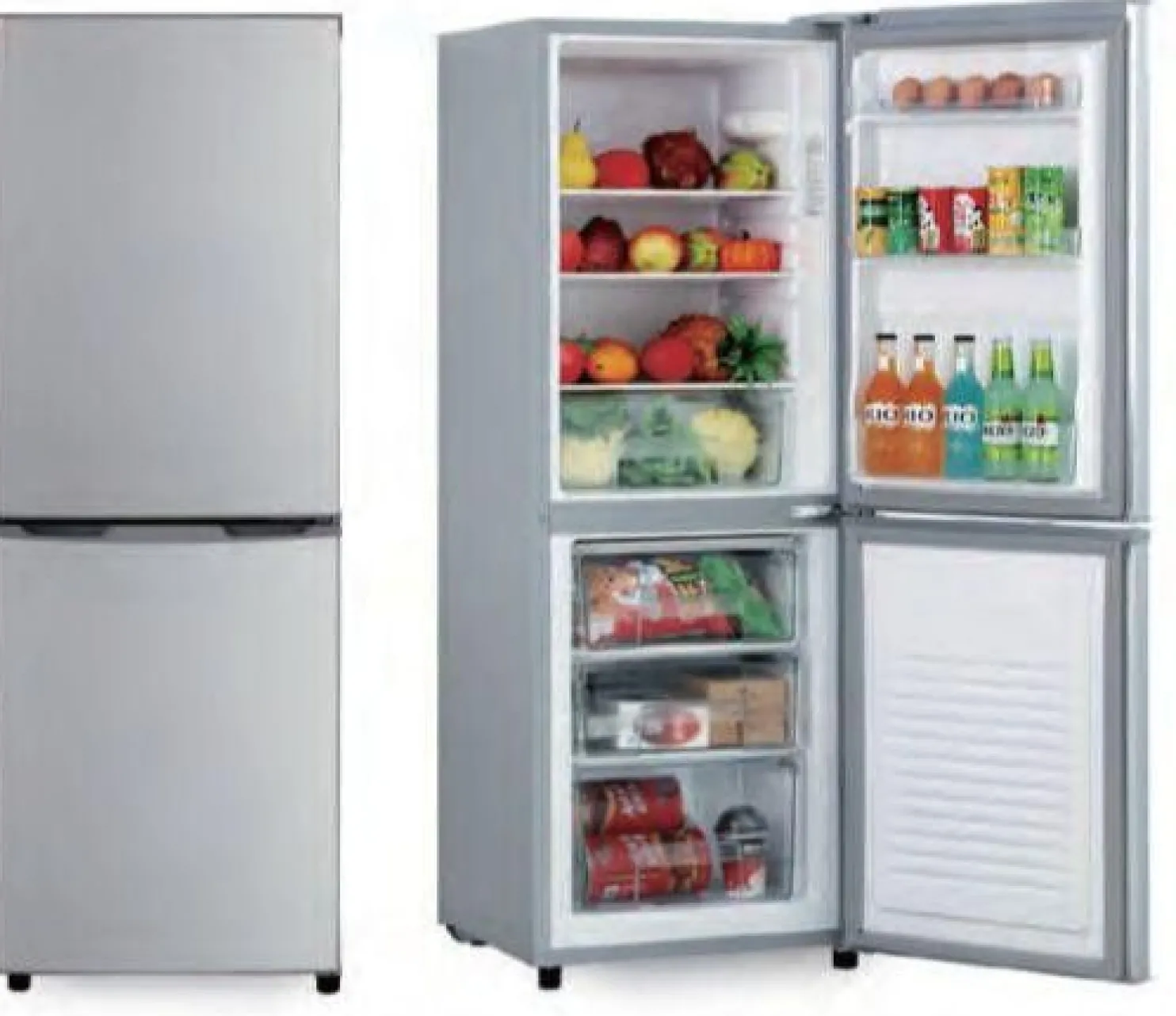 Jääkaappipakastin Schlosser RFD162BS, 48cm, 99/54 l, harmaa