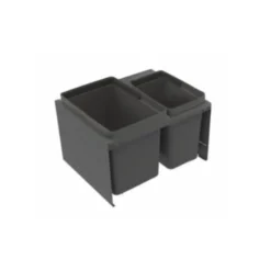 Jätelajittelujärjestelmä IMA Cube Compact M50 1x10L + 1x19L tummanharmaa