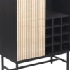 Kaappi Home4You HELVE viinitelineellä 80x40xK110 cm, melamiini