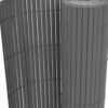 Kaksipuolinen puutarha-aita PVC 150x300cm harmaa