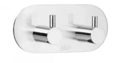 Kaksoiskoukku Beslagsboden Design 1102 tarrakiinnitteinen