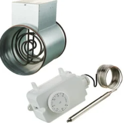 Kanavalämmitin Airsec 160 mm / 2400 W + termostaatti