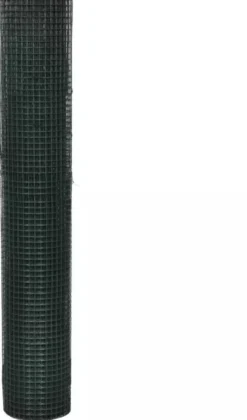 Kanaverkko 12x12mm galvanoitu PVC pinnoitteella 10x1m vihreä