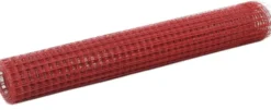 Kanaverkko 12x12mm teräs PVC pinnoitteella 25x1m punainen